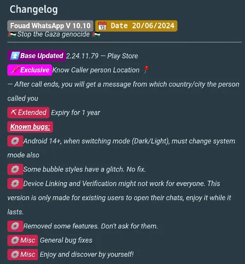 changelog